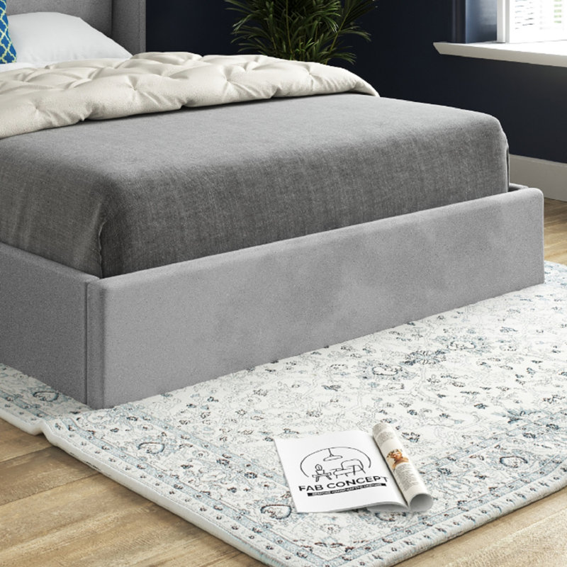 Antoan Upholstered Bed, Small Single (2'6), Grey