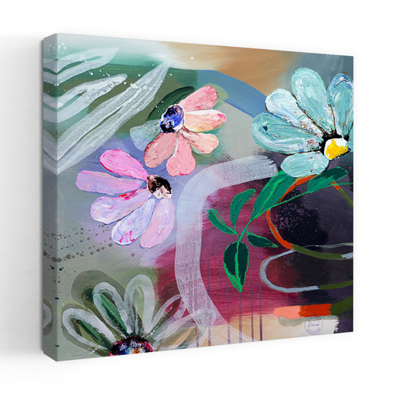 Art contemporain paysage contemporain, H 36 po x l 36 po