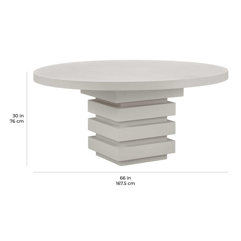 Provenance Signature Round Dining Table, White