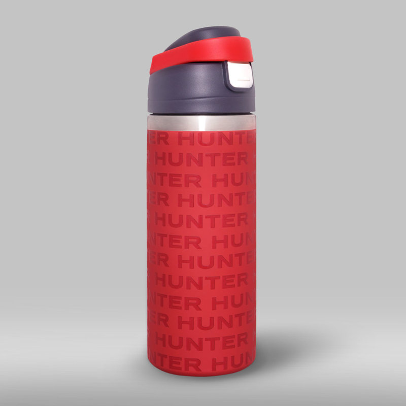 Gobelet en acier inoxydable avec couvercle rabattable Hunter Heritage, Red