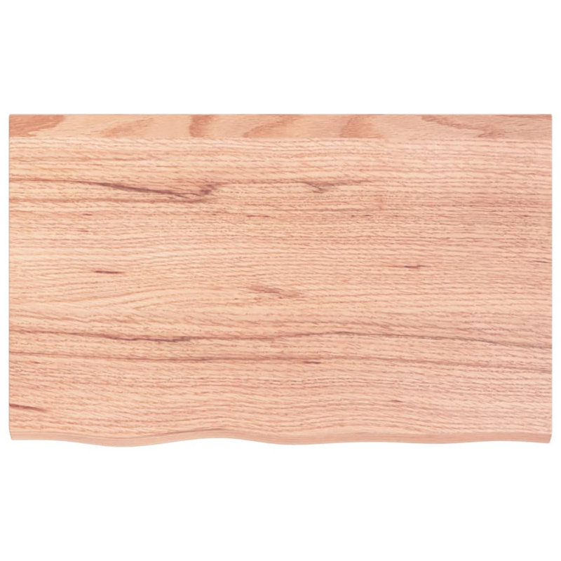 Abriyah 80cm Solid Wood Bathroom Vanity Top, Light Brown