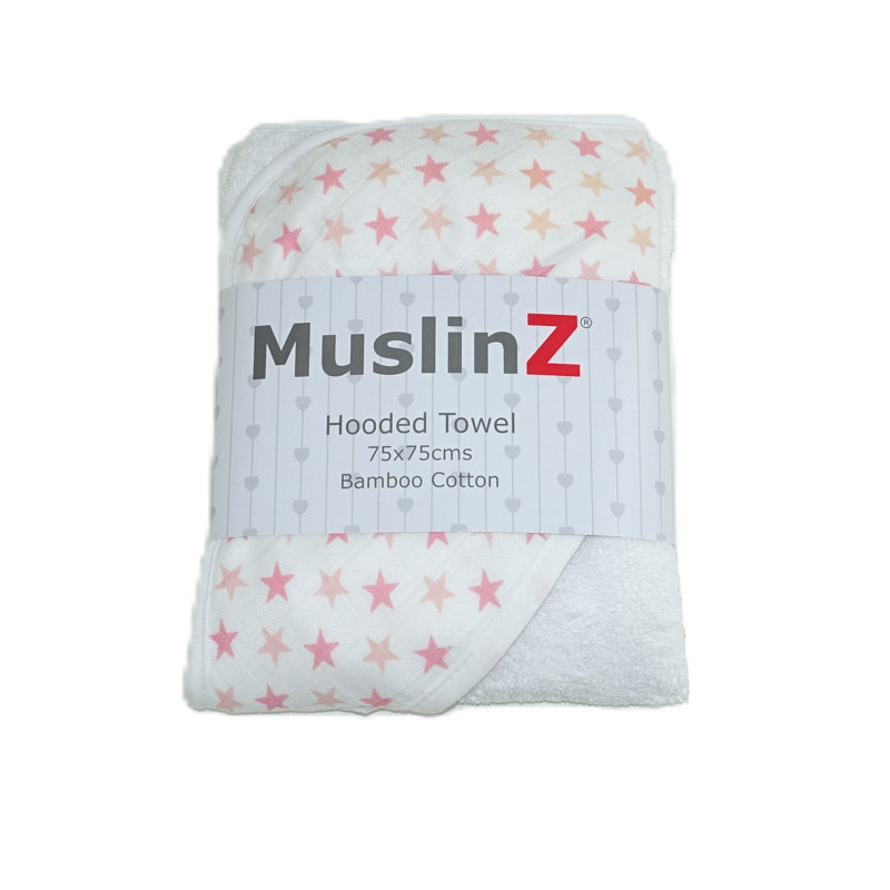 Bath Towel Single, Pink Stars
