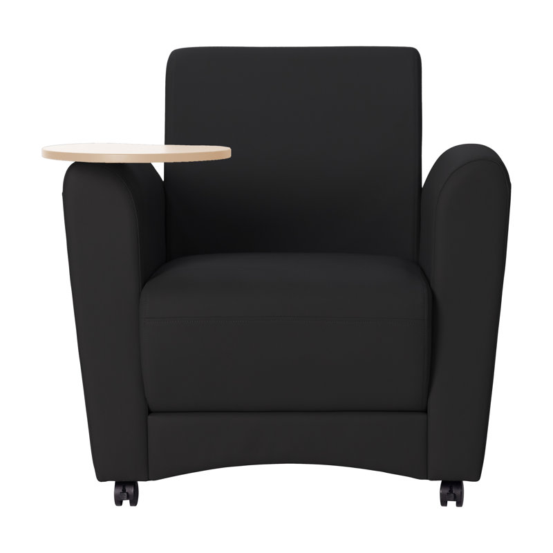 Chaise rembourrée Pro Series, Noir / grain d'érable