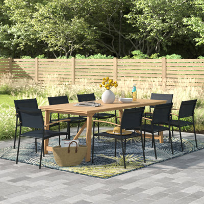 Tempo 8 - Person Patio Dining Set with Rectangular Table