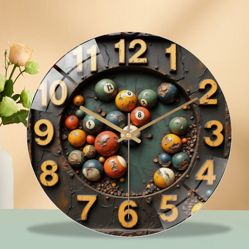 Horloge murale rétro 12 po