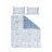3 Pieces  Navy Blue  Geometric Pattern Modern Double Face 100% Cotton Duvet Cover Set-767907205