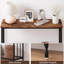41.5" Console Table, Sofa Tables Narrow Entryway Table with Glass Shelf