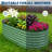 6x3x2 ft Galvanized Raised Garden Bed, Heavy-Duty Oval Metal Planter Box with Open Bottom & Safe Edges 2-Pack-1144072436