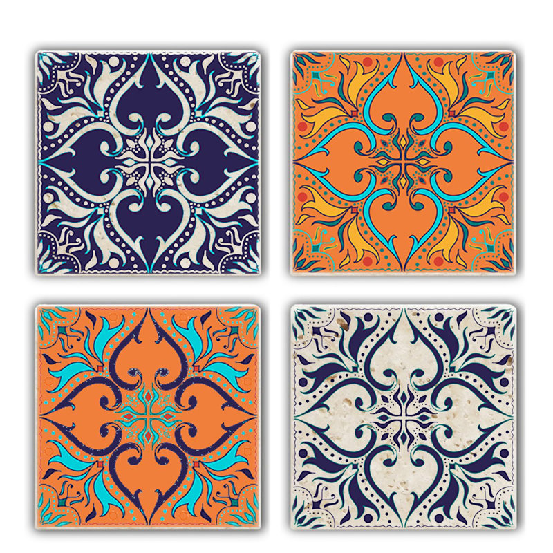 Glass Coasters, Navy