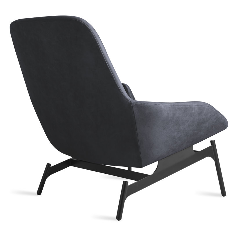 Field Lounge Chair, Ink Genuine Leather