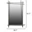 Miroir mural en métal inspiré du bambou-1663627962