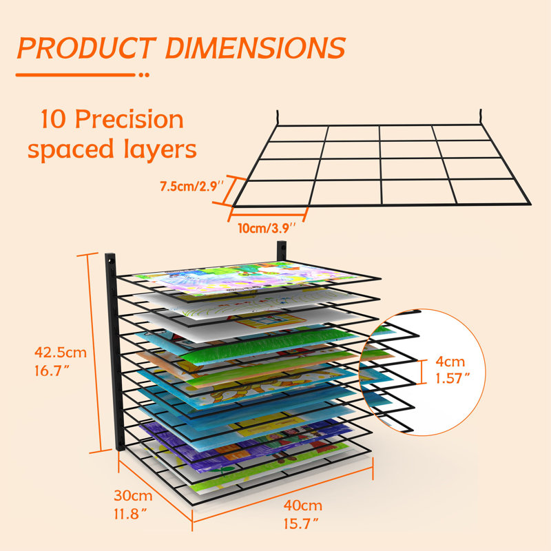 Metal Wall-Mounted Drying Rack