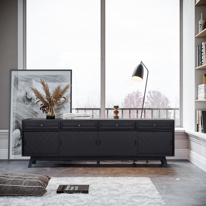 Anja 79'' Media Console, Black