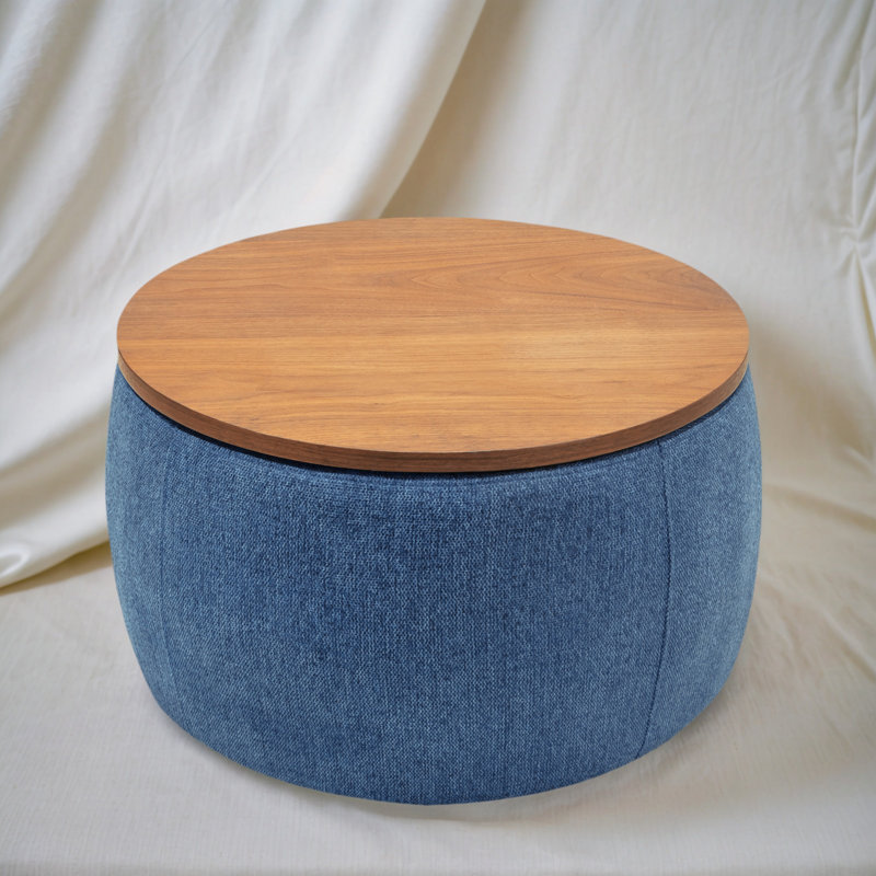 Repose-pieds et table d'appoint élégants multi-fonctions avec rangement, Marine