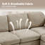 59" Upholstered Modern Loveseat Modular Sofa -384132825
