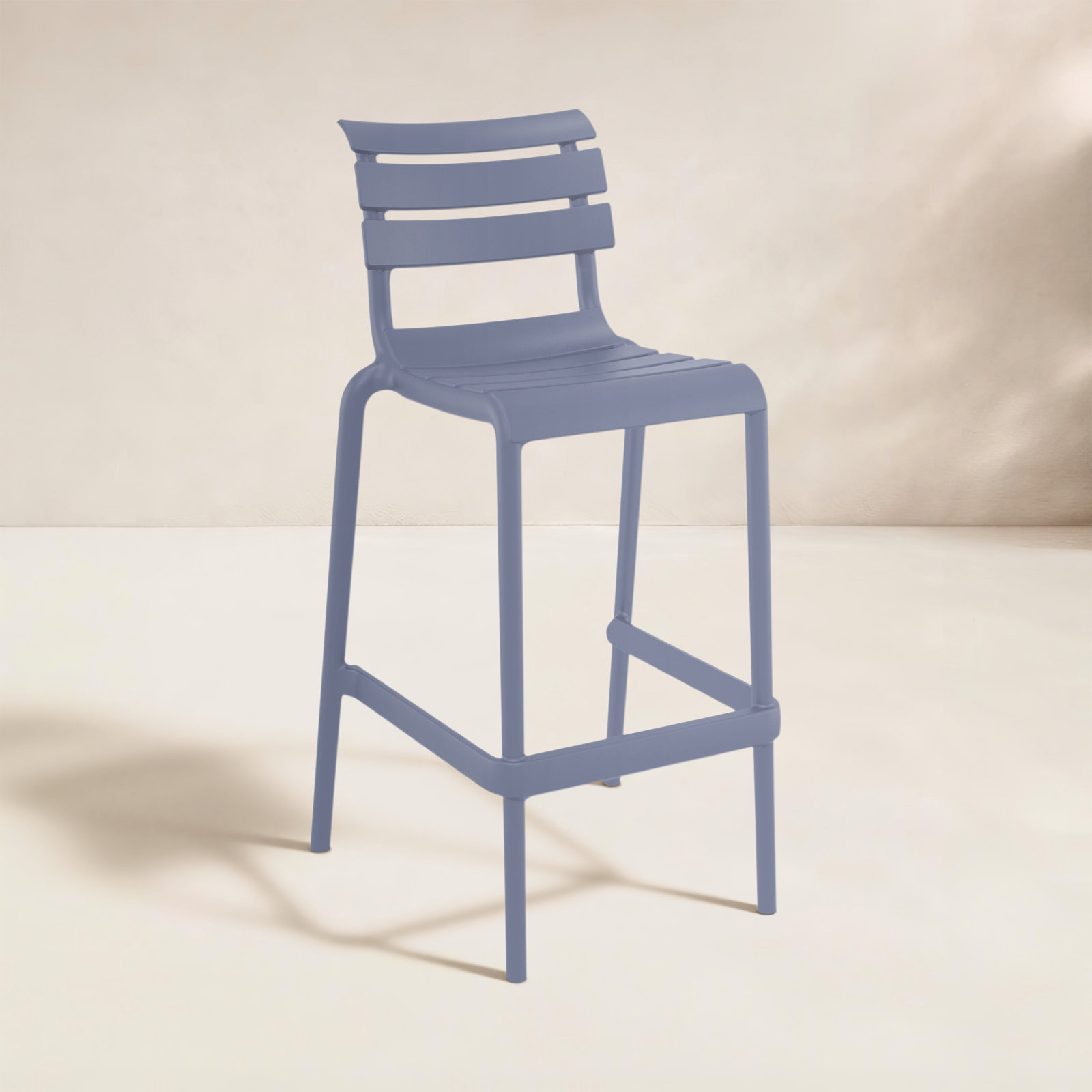 Ruta Patio Bar Stool, Dark Gray, 29.50"