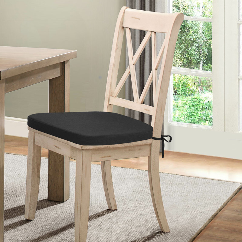 Coussins de siège d'intérieur (ensemble de 4), Noir