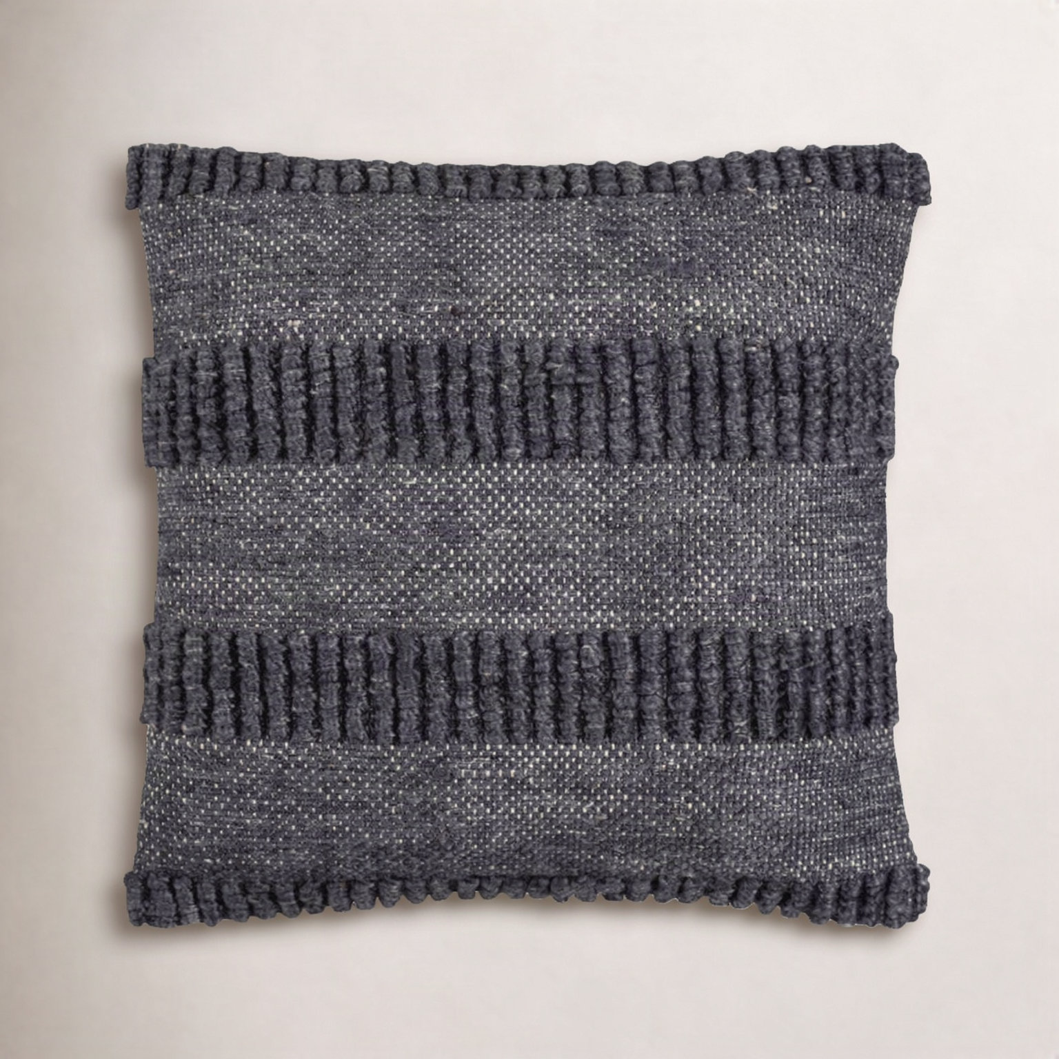 Fernan Pillow Cover, Dark Gray, 22"H x 22"W, Pillow Cover Only - No Insert
