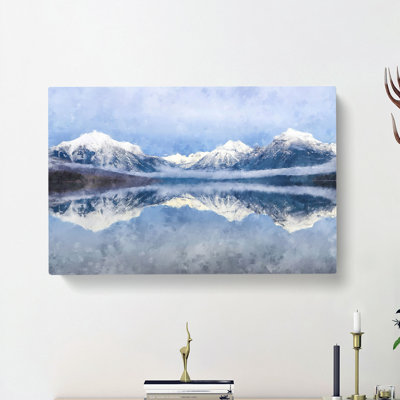 Lake Mcdonald In Montana - Wrapped Canvas