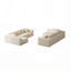 Canapé modulaire modulaire en L avec tissu velours côtelé sans assemblage requis-498278429