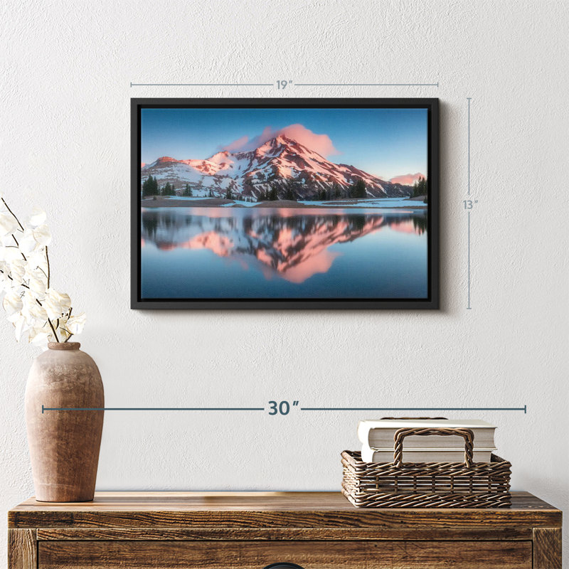 Impression sur toile South Sister Mountains, H 13 po x l 19 po