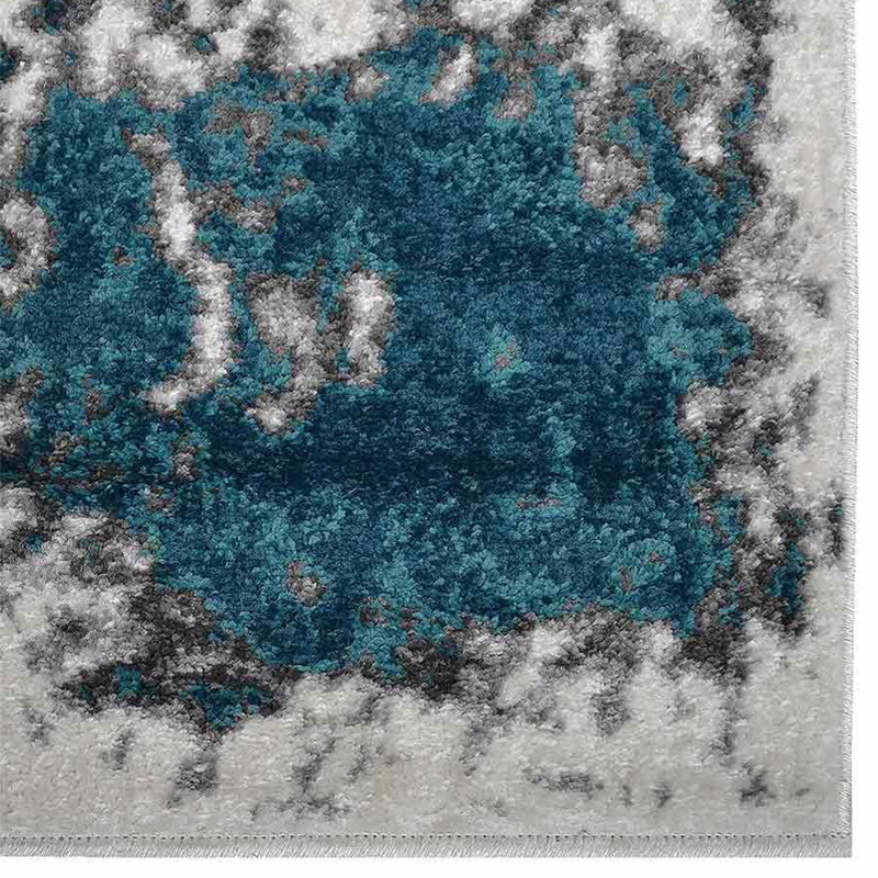 Crayton Washable Abstract Indoor Rug, Rectangle 5' x 8'
