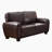 Manwi 2-Piece Modern & Contemporary Faux Leather 2-Piece Living Room Set including Sofa and Loveseat with Loose Back Cushions-2070113363