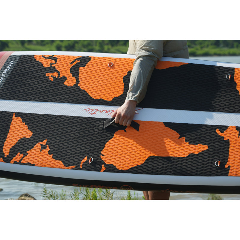 Planche de pagaie debout gonflable 11 pi x 34 po x 6 po avec accessoires