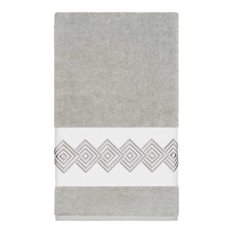 Serviette de bain Noah, Gris clair