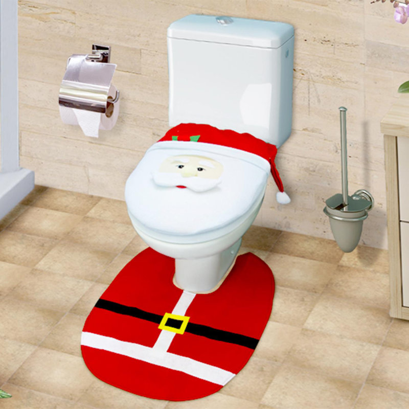 Christmas Santa Toilet Seat Sticker