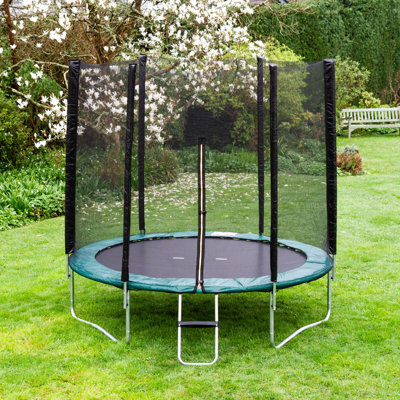 Global Furniture Direct ft Round Backyard Trampoline with Safety Enclosure
