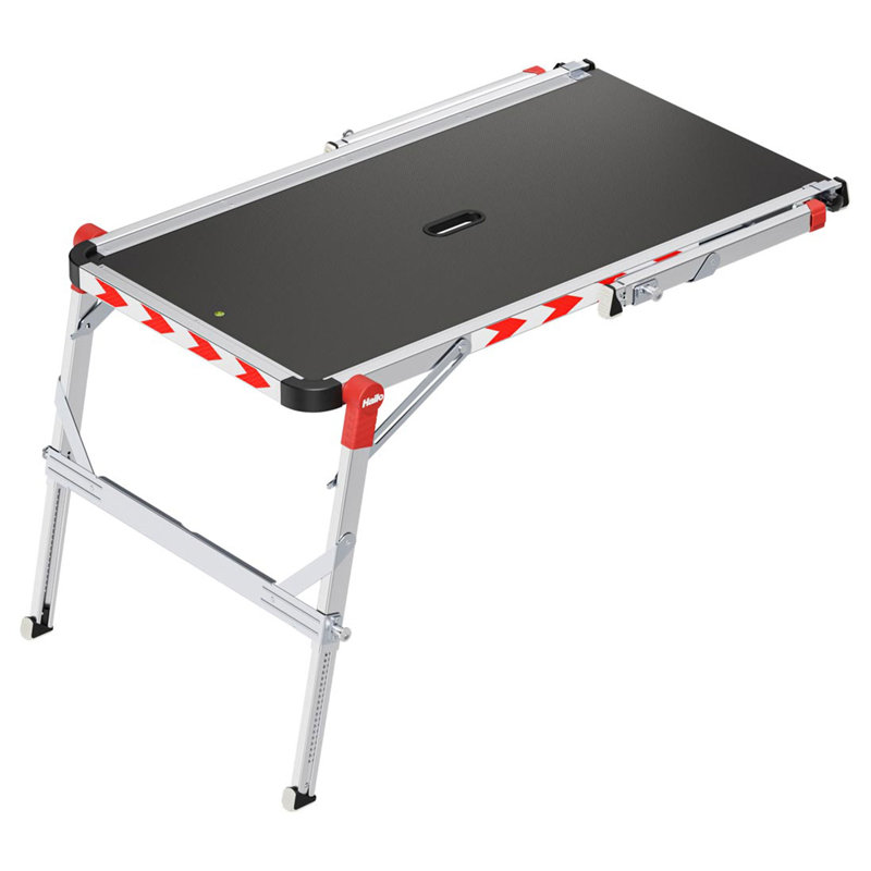 Plateforme de travail réglable en aluminium Hailo TP2 Plus pour échelles et escaliers, pliable