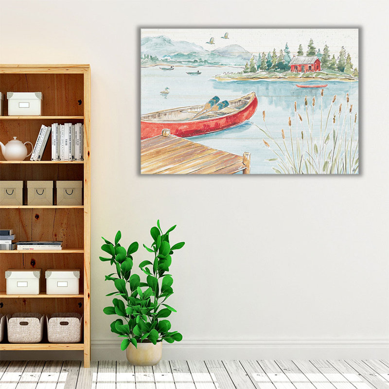 «Lake Moments I», reproduction d'art sur toile, H 20 po x l 30 po