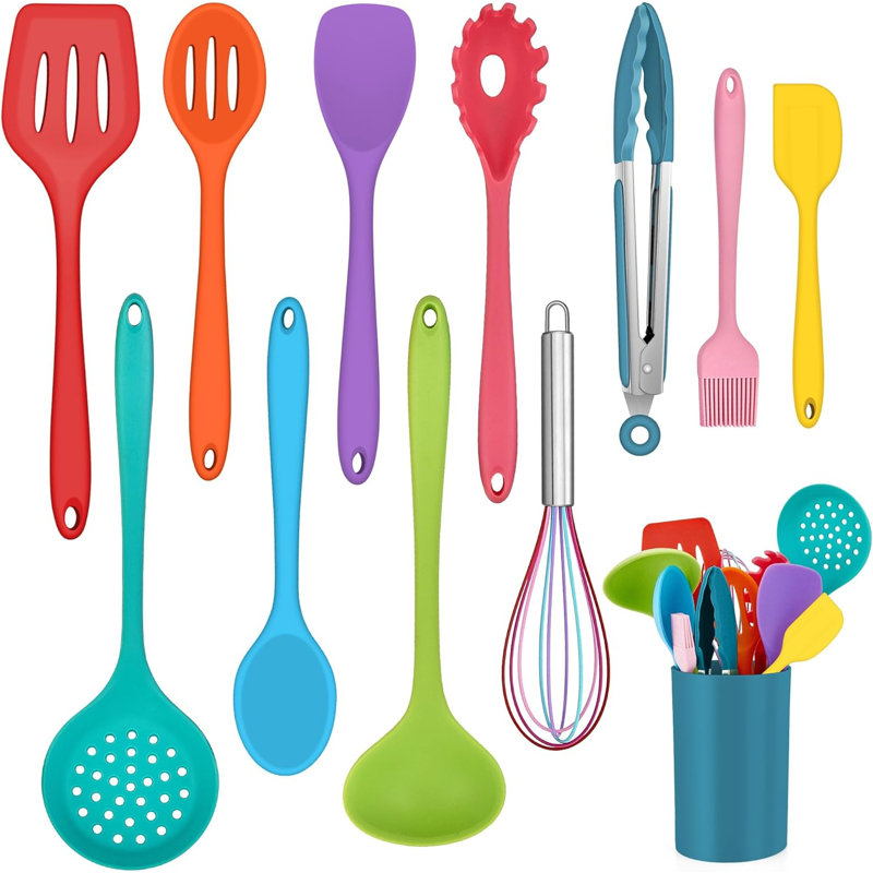 LIFEWITA 12 Utensil Set, Multicolor
