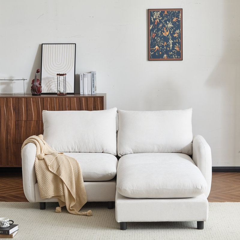 Canapé modulaire modulaire à combinaison libre avec repose-pieds, idéal pour les réunions de famille et la détente confortable