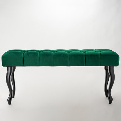 Migrati 100% Polyester Upholstered Bench