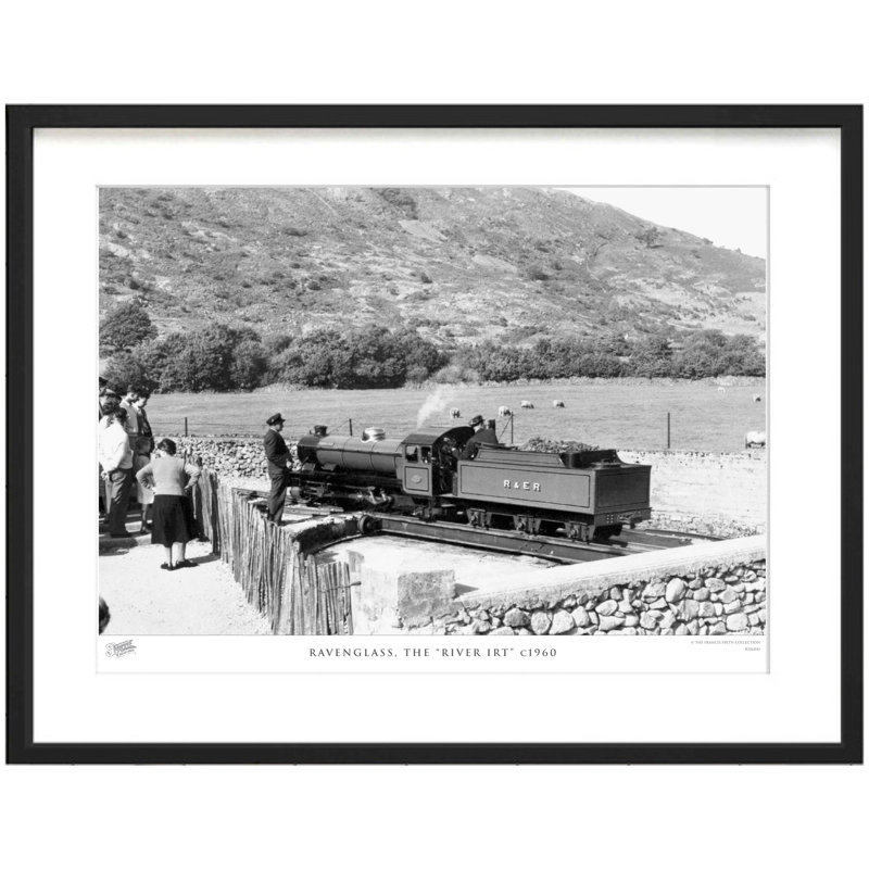 Ravenglass, The River IRT" C1960" - Single Picture Frame Print, 60cm H x 80cm W x 2.3cm D