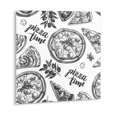 Audia 30 x 30 cm PVC Singular Tile in Black/White