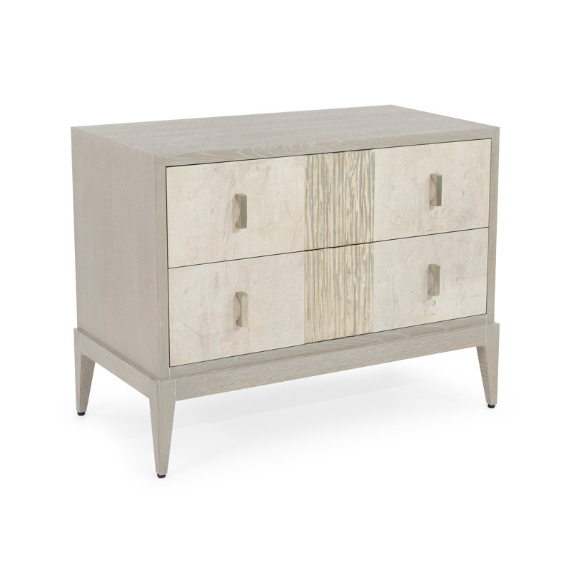 Aspis 2 - Drawer Solid Wood Nightstand
