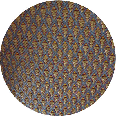 Tapis gris/brun tissé à la machine