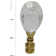 Flat Teardrop Shaped K9 Crystal Lamp Finial