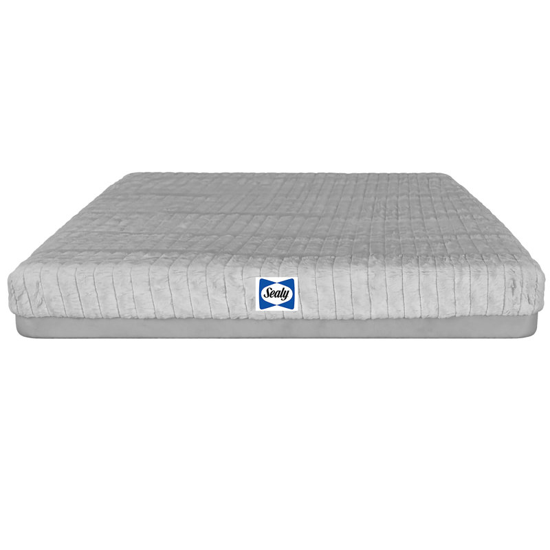 Sealy Memory Foam Crate Mat, Grey, L, L, Grey