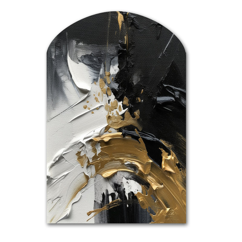 Soderberg - Art mural abstrait en forme d'arche, H 34 po x l 25 po