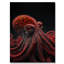 Pieuvre rouge de Murman sur le plancher océanique II - reproduction sur toile-87344608-87344612