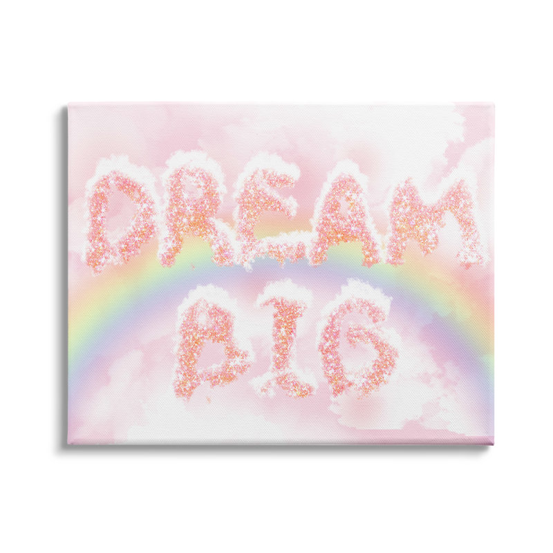 Dream Big Sparkle Cloud, Toile tendue, H 36 po x l 48 po x P 1,5 po