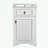 Bathroom Vanity with Ceramic Sink, Adjustable Shelf and Door-Mounted Storage Rack-666329170