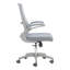 Chaise de bureau ergonomique avec dossier pivotant et dossier haut