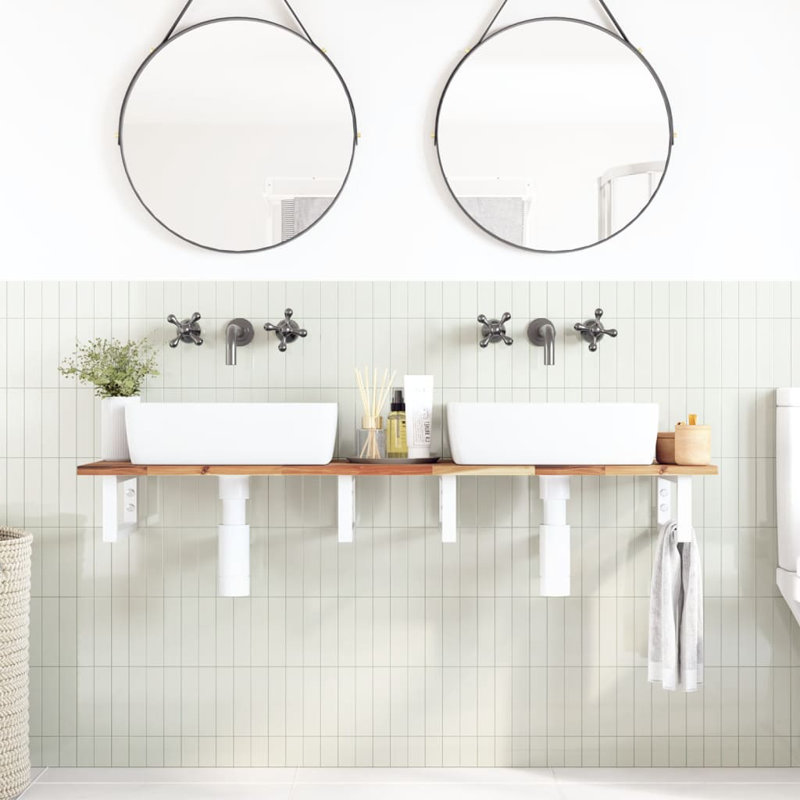 Accent Shelf, White, 2" H x 140" W x 40" D