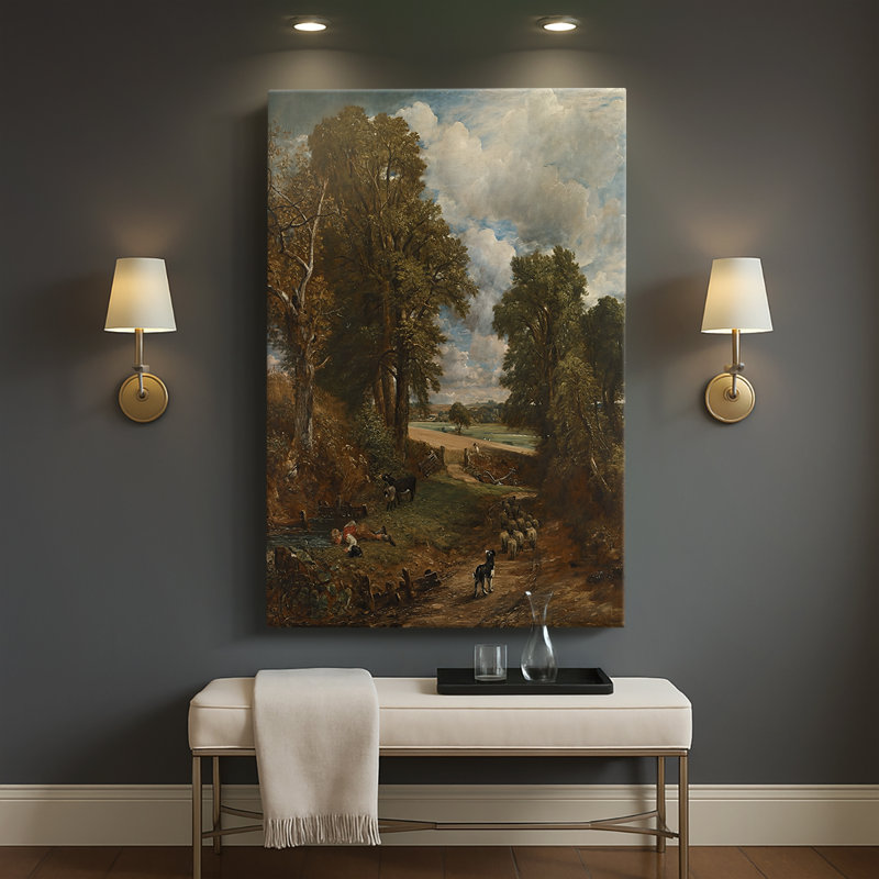 Le champ de maïs - toile tendue par John Constable, 40 po x 60 po