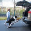 Animal pliable en aluminium avec poignée et patins antidérapants, pour chiens de différentes tailles, facile à nettoyer, stable, tapis antidérapant à rampe noire, convient à la plupart des étables